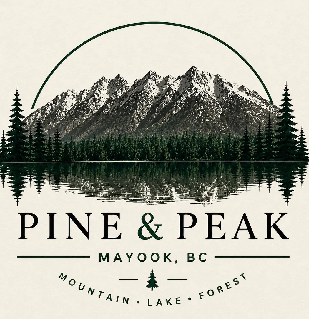 Pine and Peak Mayook BC logo